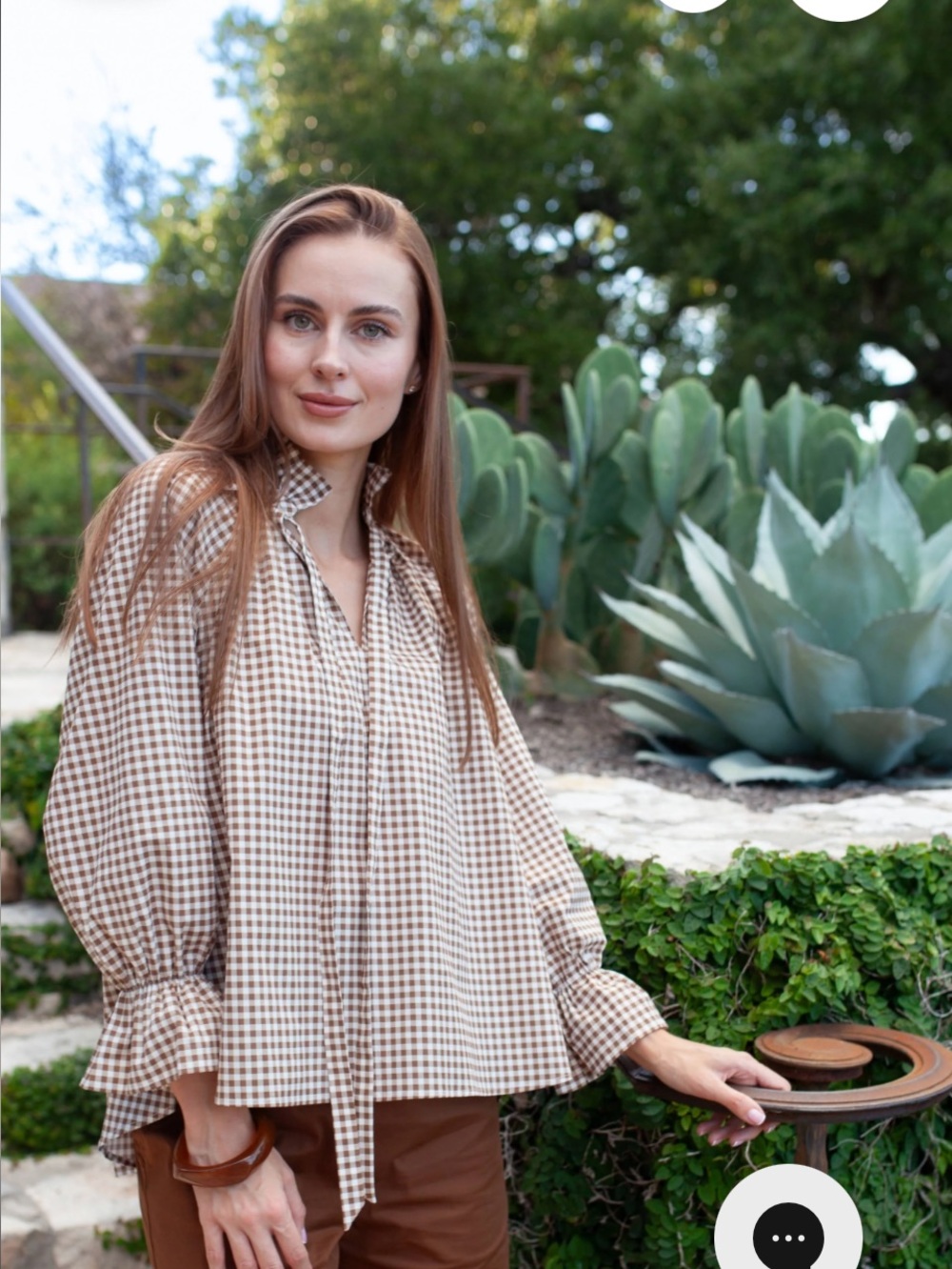 Juliette Top - Gingham
Tudor Brown